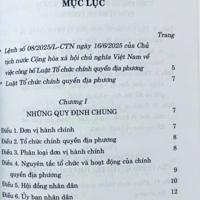 Luật Tổ Chức Chính Quyền Địa Phương Năm 2025