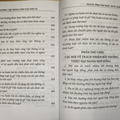 Các câu hỏi thường gặp trong lĩnh vực dân sự