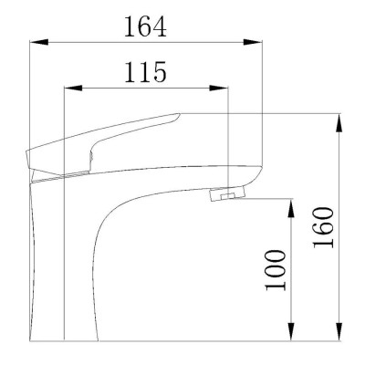 Vòi Lavabo nóng lạnh thiết kế mới mạnh mẽ cho chậu rửa mặt Eurolife EL-LOUIS 02