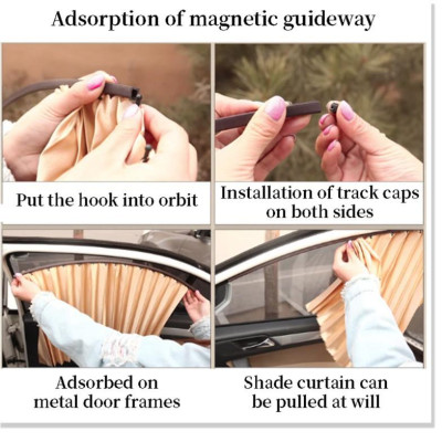 Rèm che nắng ô tô VinFast Fadil Vải lụa mềm gắn nam châm Cao Cấp