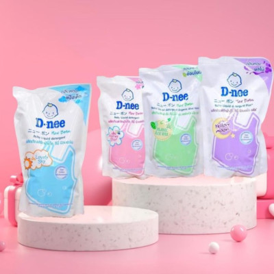 Dung Dịch Giặt Quần Áo Cho Bé D-Nee - Túi 600ml (Xanh)