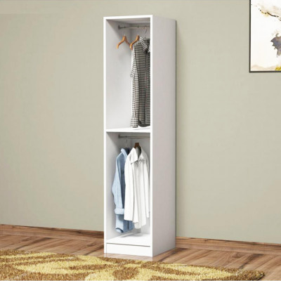 Tủ để quần áo bằng gỗ MDF có lớp vân gỗ xanh cao cấp SMLIFE Chaka