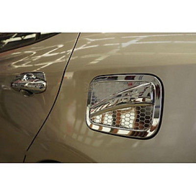 Ốp nắp bình xăng cho xe Toyota Vios 2019- 2021 mạ Crome cao cấp