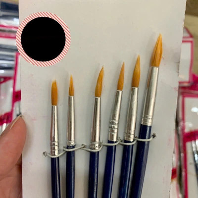 Bộ 6 Cọ vẽ màu nước đầu Tròn