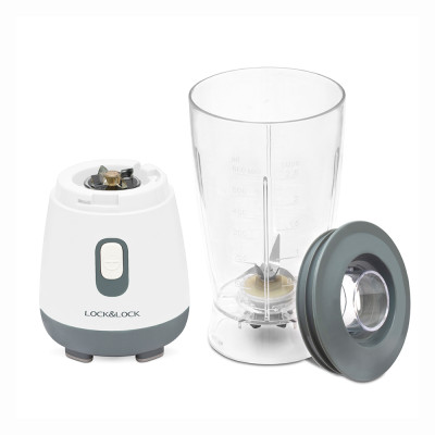 Máy xay sinh tố Lock&Lock 600ml Personal Blender màu trắng EJM436WHT - Hàng chính hãng, thao tác 1 chạm, lưỡi xay bén - JoyMall