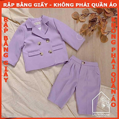 Rập giấy bộ vest bé trai A0 mã B60 (BẢN VẼ)