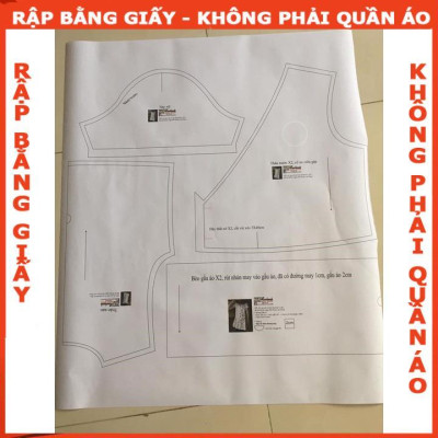 Rập giấy mã R195- Rập váy với yếm cách điệu (BẢN VẼ)