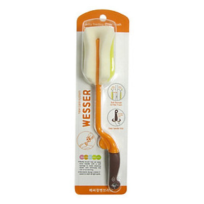 Dụng cụ rửa bình sữa Wesser (loại nhỏ) - Màu Cam