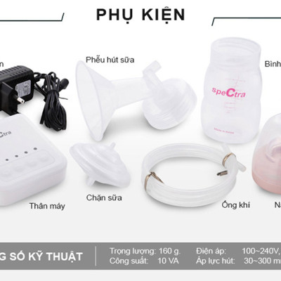 Máy Hút Sữa Điện Đơn Spectra Q - Trắng