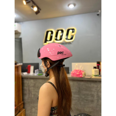 Nón bảo hiểm xe đạp POC Falcon có kính hít nam châm chính hãng