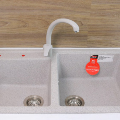 Chậu Rửa Chén Carysil VIC3 - 80% Bột Đá Granite Tự Nhiên - Hàng Chính Hãng