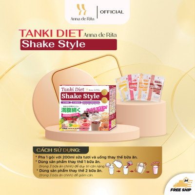 [Anna de Rita] Thực phẩm thay thế bữa ăn SHAKE STYLE (hộp x 4 gói 25gr) 