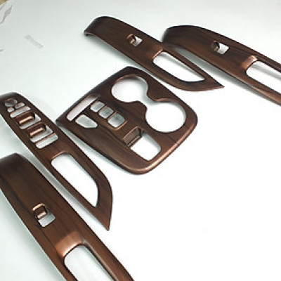 Ốp Nội Thất Vân Gỗ Xe Hyundai Tucson 2022 2023 Chất Liệu Nhựa ABS Cao Cấp