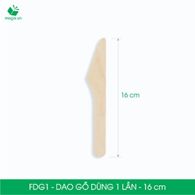 FDG1 - Combo 500 Dao gỗ dài 16 cm dùng 1 lần tiện lợi thân thiện môi trường