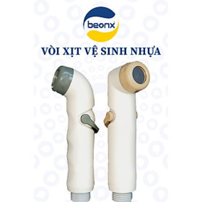 Vòi xịt vệ sinh WC bằng nhựa BEONX màu trắng, đuôi ren 21mm