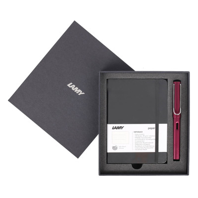 Gift Set Lamy Notebook A6 Softcover Black + Lamy AL-Star Purple - GSA6-AL002