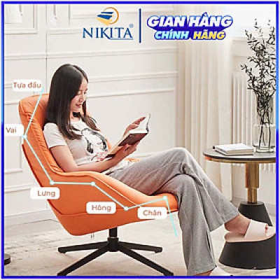 Ghế sofa xoay 360 độ (không kèm ghế phụ), chính hãng NIKITA, tặng kèm gối ôm