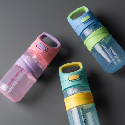 Bình Uống Nước Tommee Tippee On The Go Straw 500ml – Cho Bé Từ 18 Tháng, Xanh Dương