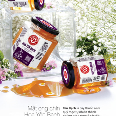 Combo Mật ong rừng Hoa Yên Bạch Honimore 1kg - tăng cường sức đề kháng