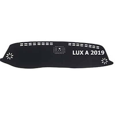 Thảm da Taplo vân Carbon Cao cấp dành cho xe Vinfast Lux A2.0 2019 có khắc chữ Vinfast Lux A và cắt bằng máy lazer