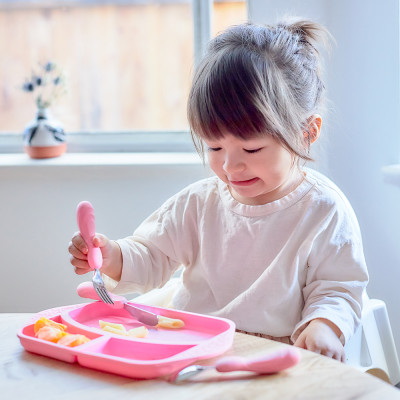 Bộ thìa nĩa ăn dặm cho bé Easy Grip Marcus & Marcus, từ 3 tuổi