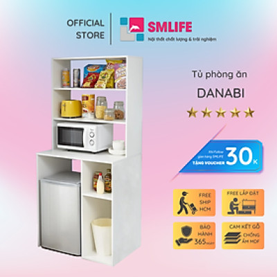 Tủ phòng ăn bằng gỗ phong cách sang trọng SMLIFE Danabi