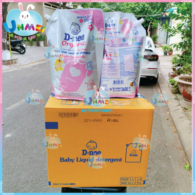 Túi 3600ml Nước Giặt Quần Áo D-Nee màu Hồng Honey Star - Tem chính Hãng Đại Thịnh