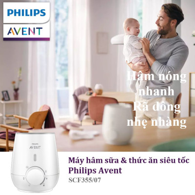 Máy hâm sữa và thức ăn siêu tốc Philips Avent SCF355/07