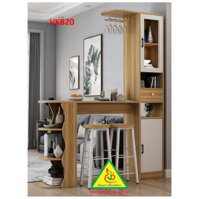 Quầy bar mini kết hợp tủ rượu VKB20 ( không kèm ghế) - Nội thất lắp ráp Viendong Adv