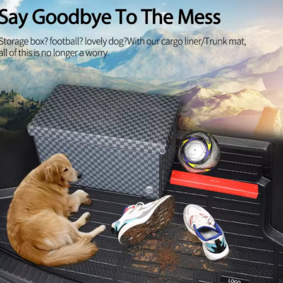 Thảm lót cốp ô tô nhựa Volvo TPU V60 second generation 2018- Nhãn hiệu Macsim