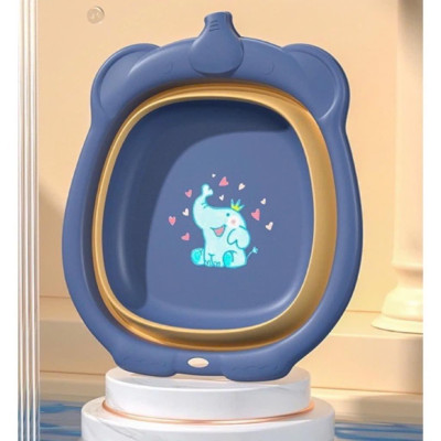 Chậu rửa mặt gấp gọn Linh Chi Bedding họa tiết con ong và con voi cho bé