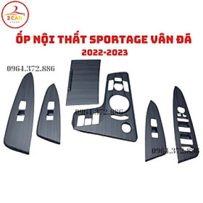 Ốp nội thất xe Kia Sportage 2022- 2023 Mẫu Nhựa ABS vân đá cao cấp