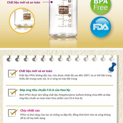 BÌNH SỮA CỔ THƯỜNG PPSU KUKU KU5832 - 240ML