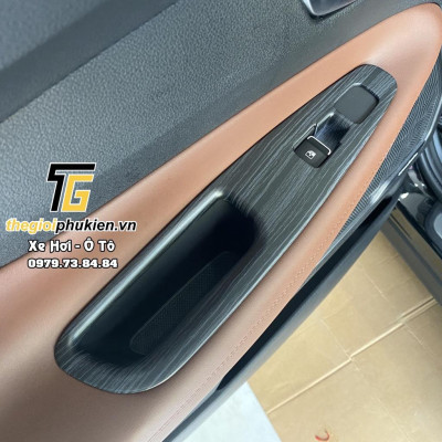 Ốp chống xước nội thất vân đá Hyundai Santafe 2021 Cao cấp