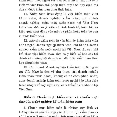 Luật Kiểm toán độc lập năm 2011 (sửa đổi, bổ sung năm 2015, 2024)
