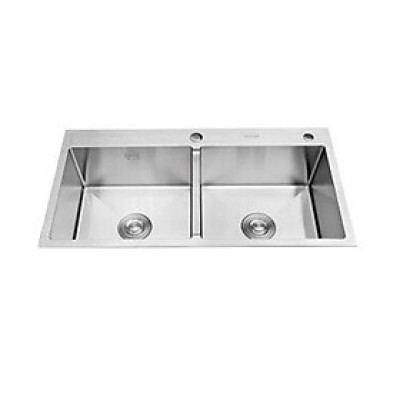 Chậu rửa chén bát Inox đúc nguyên khối 2 hộc