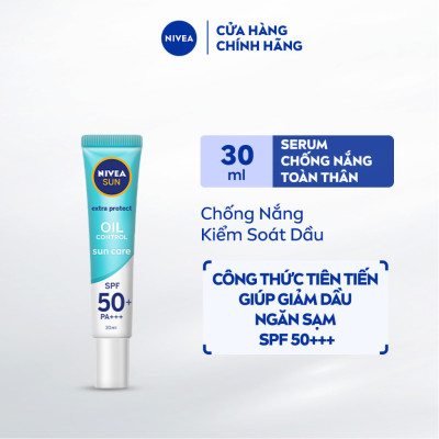 Tinh Chất Chống Nắng NIVEA Dưỡng Trắng & Kiểm Soát Dầu SPF50+ PA+++ (30ml) - 86060