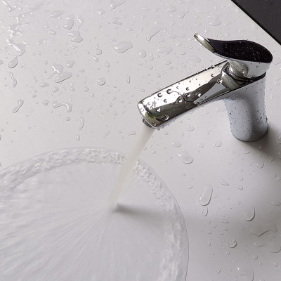 Vòi lavabo nóng lạnh Eurolife EL-1002S (Trắng bạc)