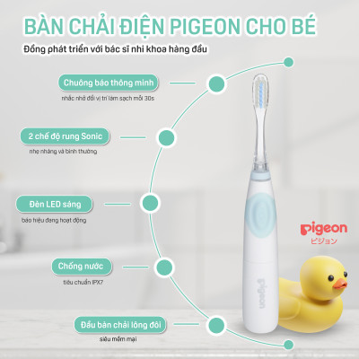 Bàn Chải Đánh Răng Điện Cho Bé Pigeon
