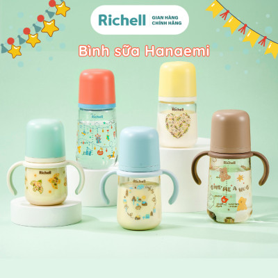 Bình sữa RICHELL Hanaemi Nhật Bản PPSU và Thủy tinh | Baby