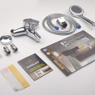 Bộ vòi sen nóng lạnh Eurolife EL-6001 (Trắng bạc)