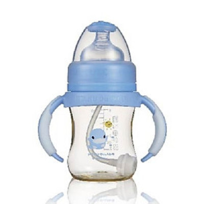 BÌNH SỮA CỔ RỘNG CÓ TAY CẦM NHỰA PES KUKU KU5837/KU5838 - 140ML/280ML