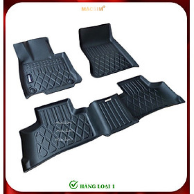 Thảm lót sàn xe ô tô Mercedes GLC 2023+ (sd) Nhãn hiệu Macsim chất liệu nhựa TPE cao cấp màu đen