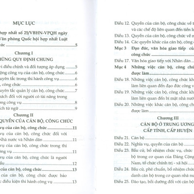 Luật Cán Bộ, Công Chức Và Văn Bản Hướng Dẫn Thi Hành