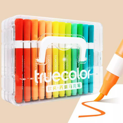 Hộp 36 Bút Lông Màu Acrylic Marker - Truecolor ZCA0628_36