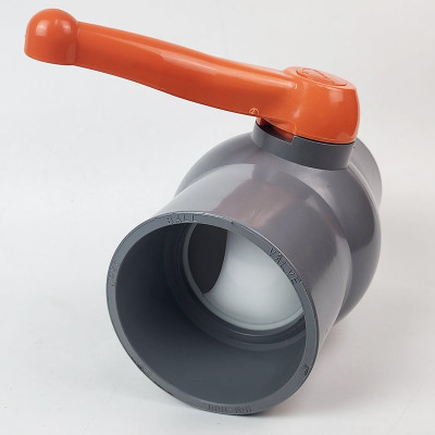 Van uPVC thân đúc bi nhưa ABS 90, 114mm Eurolife EL-VN (tay cam)