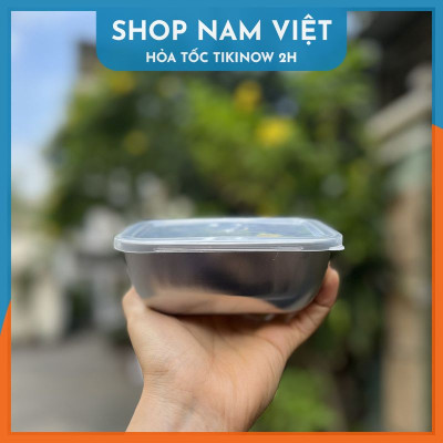 Hộp Inox 304 Trữ Đồ Tủ Lạnh Có Nắp Đậy