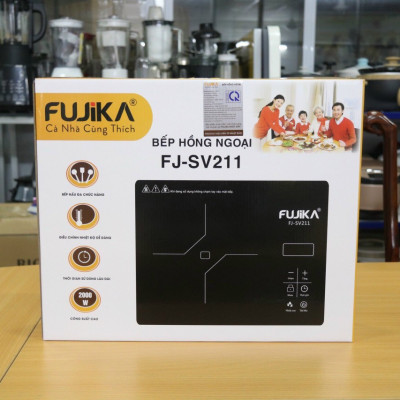 Bếp Hồng Ngoại 2000W Fujika FJ-SV211 Mặt Kính Ceramic Nấu Mọi Loại Nồi Có Thể Nướng Trực Tiếp Trên Bếp-Hàng Nhập Khẩu