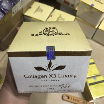 Kem Body Luxury Collagen X3 và Gel Tẩy Tế Bào Chanh Bạc Hà
