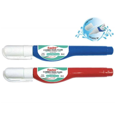 Pack 2 Bút Xóa Nước Faster 705 CP-F-705-2 - Xanh Dương - Đỏ